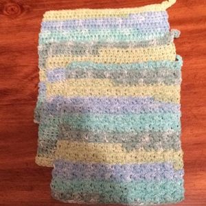 100% cotton hand made dish cloths